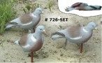 726SET SPORT PLAST Италия Вяхирь комплект из трёх сминаемых голубей